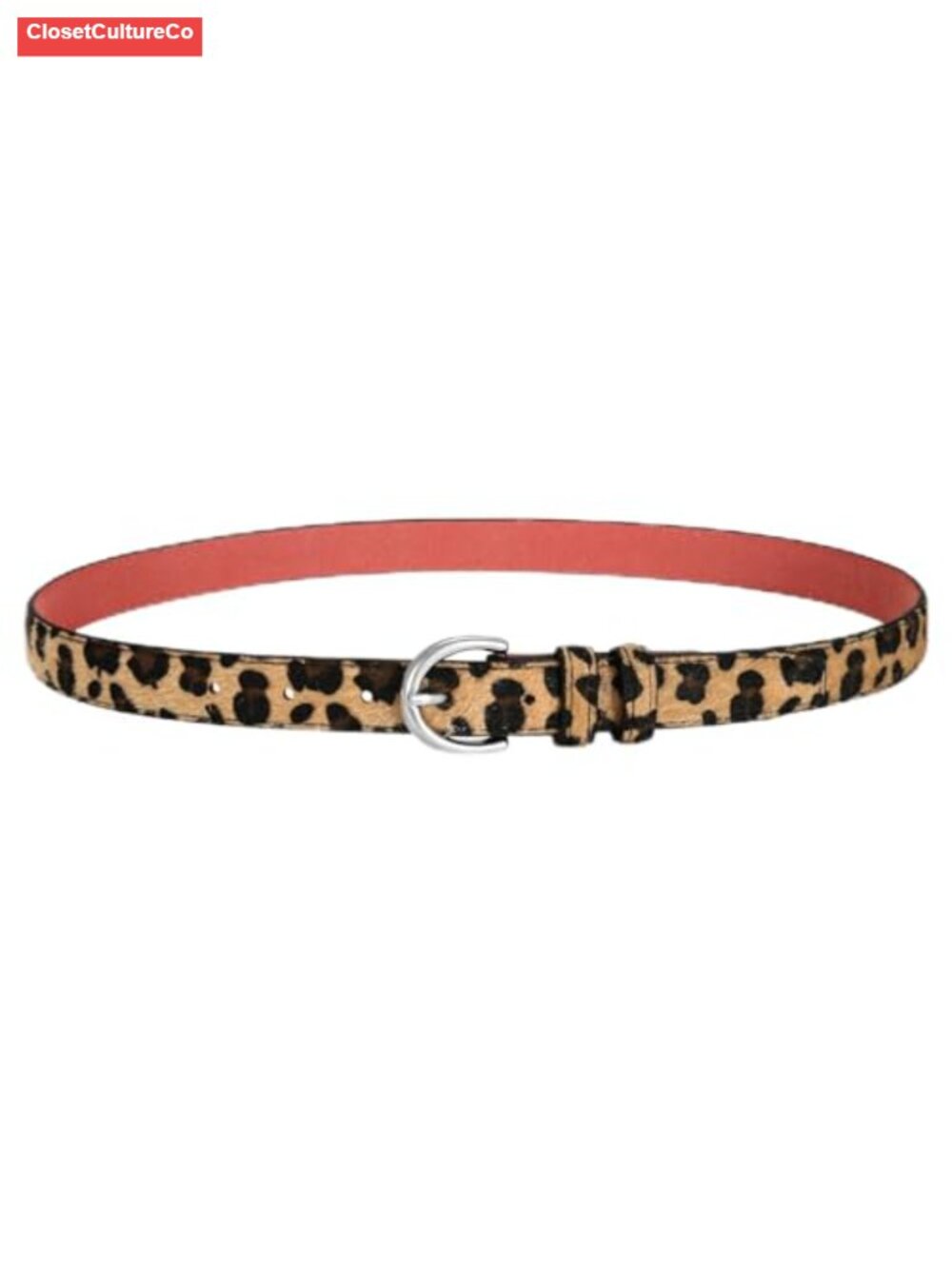 Faux Leather Skinny Belt Thin Single Prong Buckle for Jeans Dresses Pants